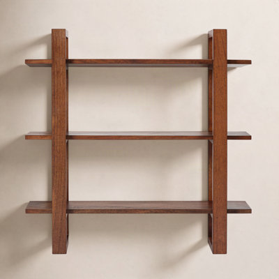 Joss & Main Francis Solid Wood Wall Mounted Shelves & Reviews